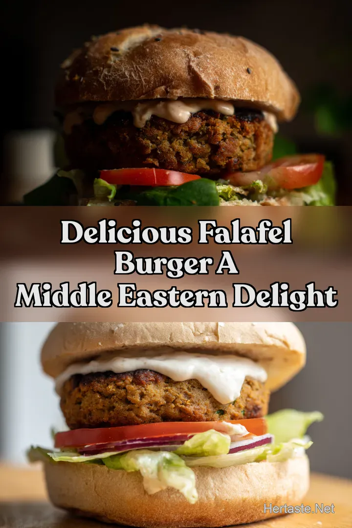 Delicious Falafel Burger A Middle Eastern Delight