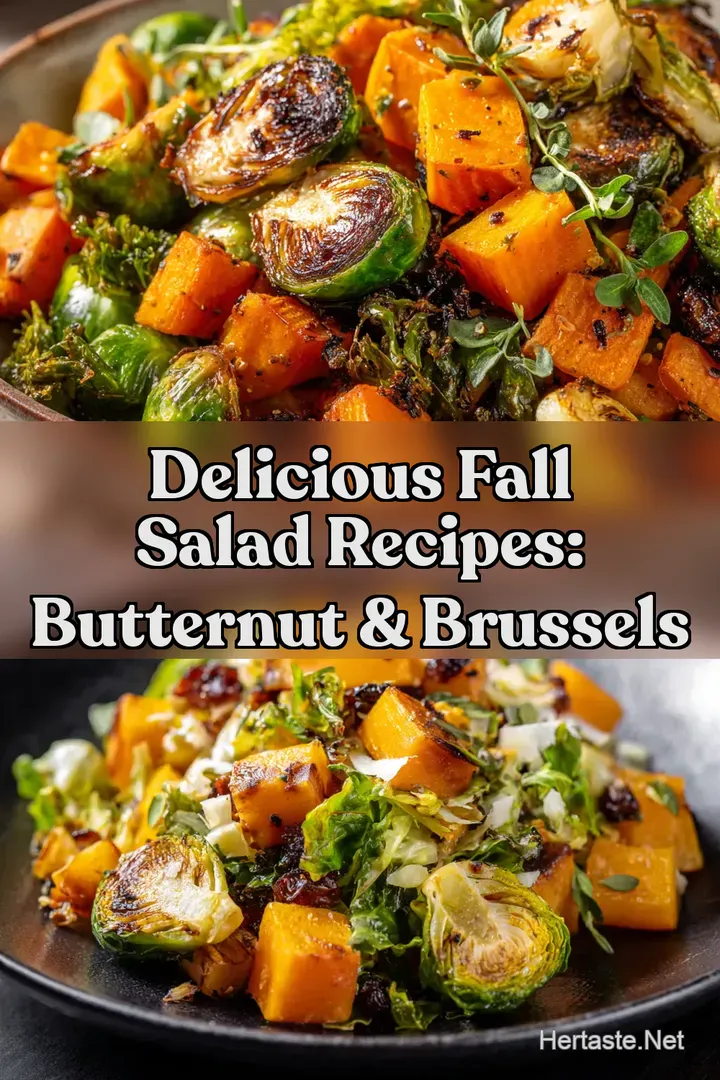 Delicious Fall Salad Recipes: Butternut & Brussels : PIN FOR LATER Delicious Fall Salad Recipes: Butternut & Brussels
