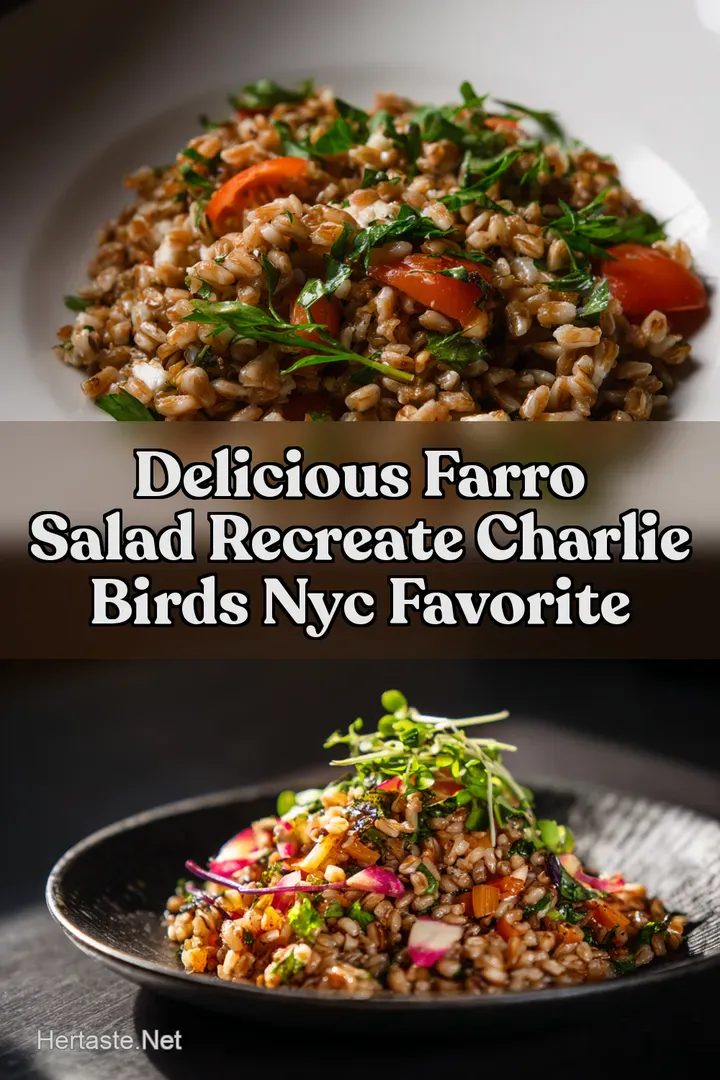 Delicious Farro Salad Recreate Charlie Birds NYC Favorite