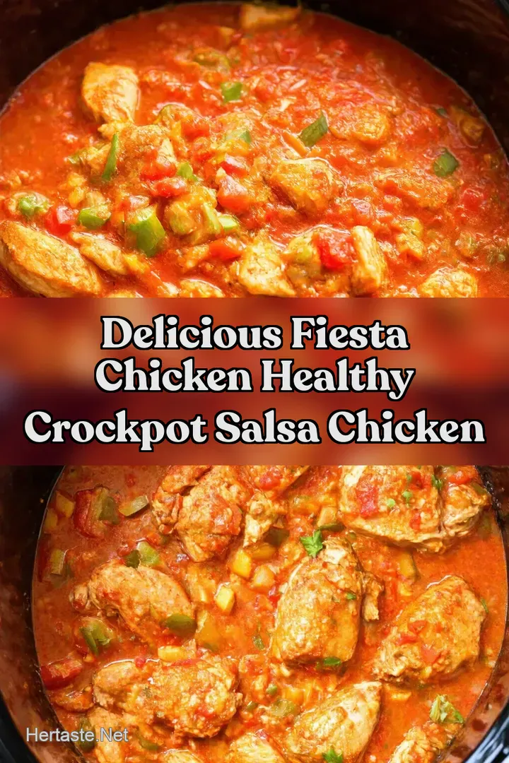 Delicious Fiesta Chicken Healthy Crockpot Salsa Chicken