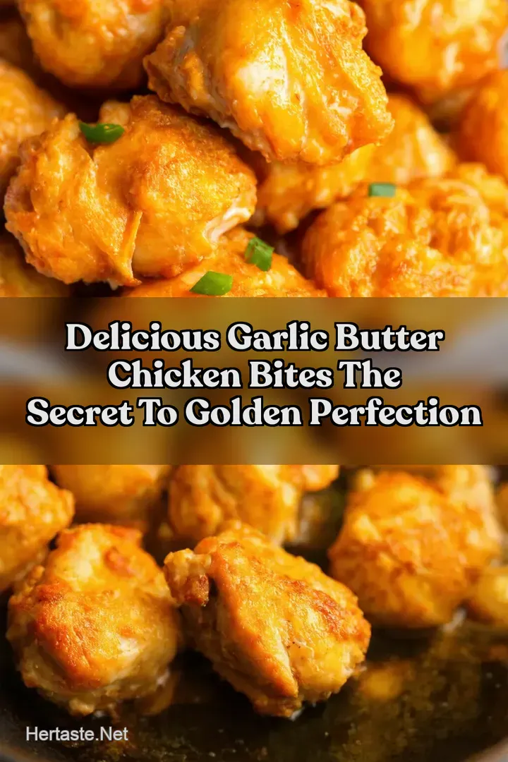 Delicious Garlic Butter Chicken Bites The Secret to Golden Perfection