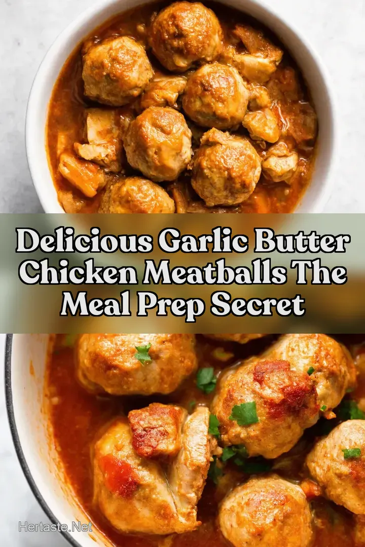 Delicious Garlic Butter Chicken Meatballs The Meal Prep Secret