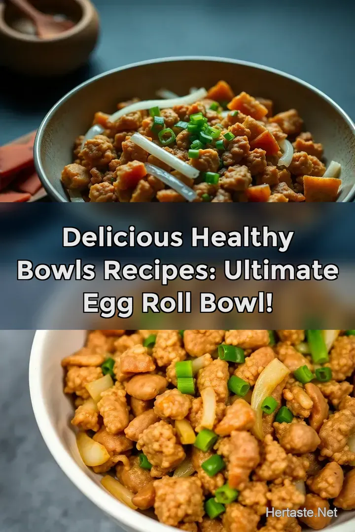 Delicious Healthy Bowls Recipes: Ultimate Egg Roll Bowl!