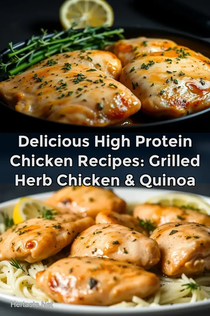 Delicious High Protein Chicken Recipes: Grilled Herb Chicken & Quinoa