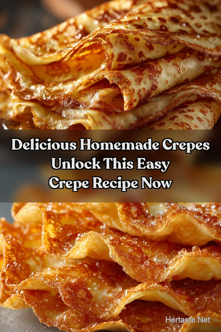 Delicious Homemade Crepes Unlock This Easy Crepe Recipe Now
