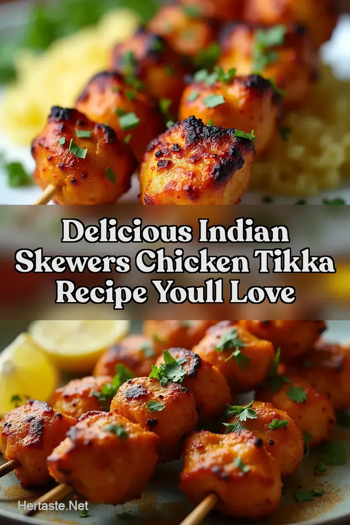 Delicious Indian Skewers Chicken Tikka Recipe Youll LOVE