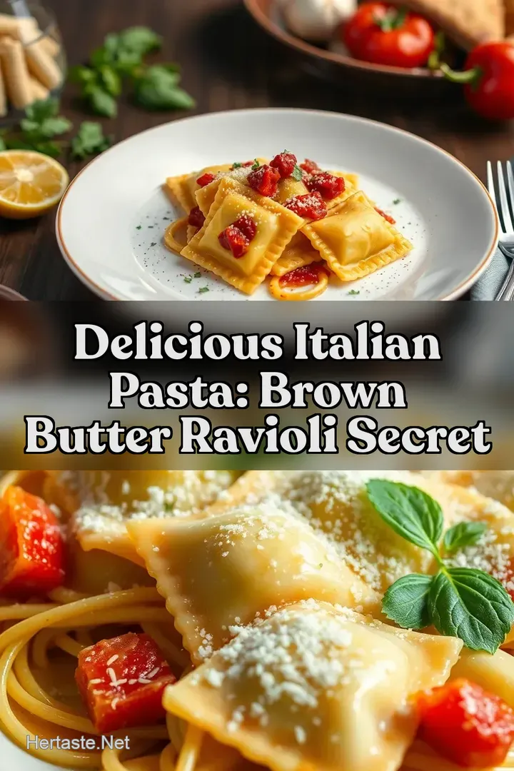 Delicious Italian Pasta: Brown Butter Ravioli Secret
