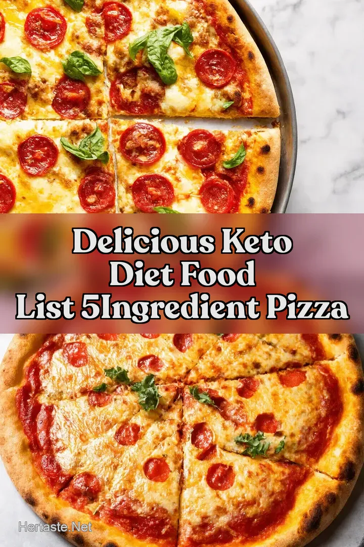 Delicious Keto Diet Food List 5Ingredient Pizza