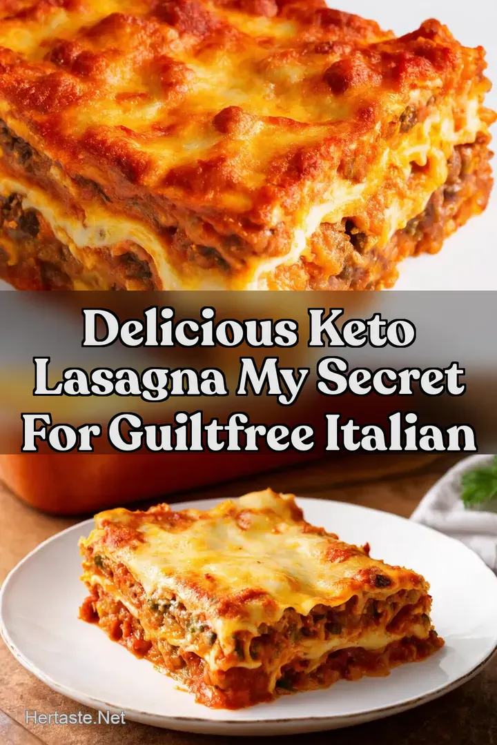 Delicious Keto Lasagna My Secret for GuiltFree Italian