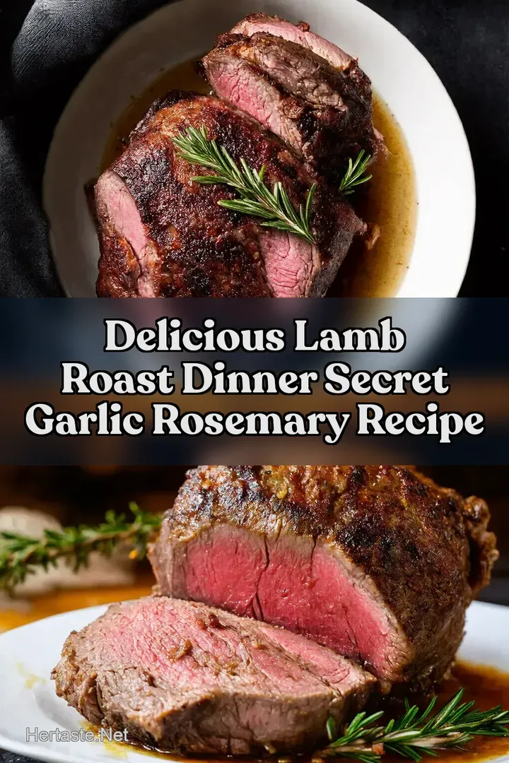 Delicious Lamb Roast Dinner Secret Garlic Rosemary Recipe