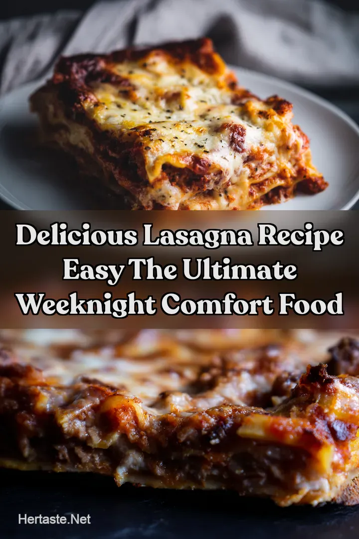 Delicious Lasagna Recipe Easy The Ultimate Weeknight Comfort Food : PIN FOR LATER Delicious Lasagna Recipe Easy The Ultimate Weeknight Comfort Food