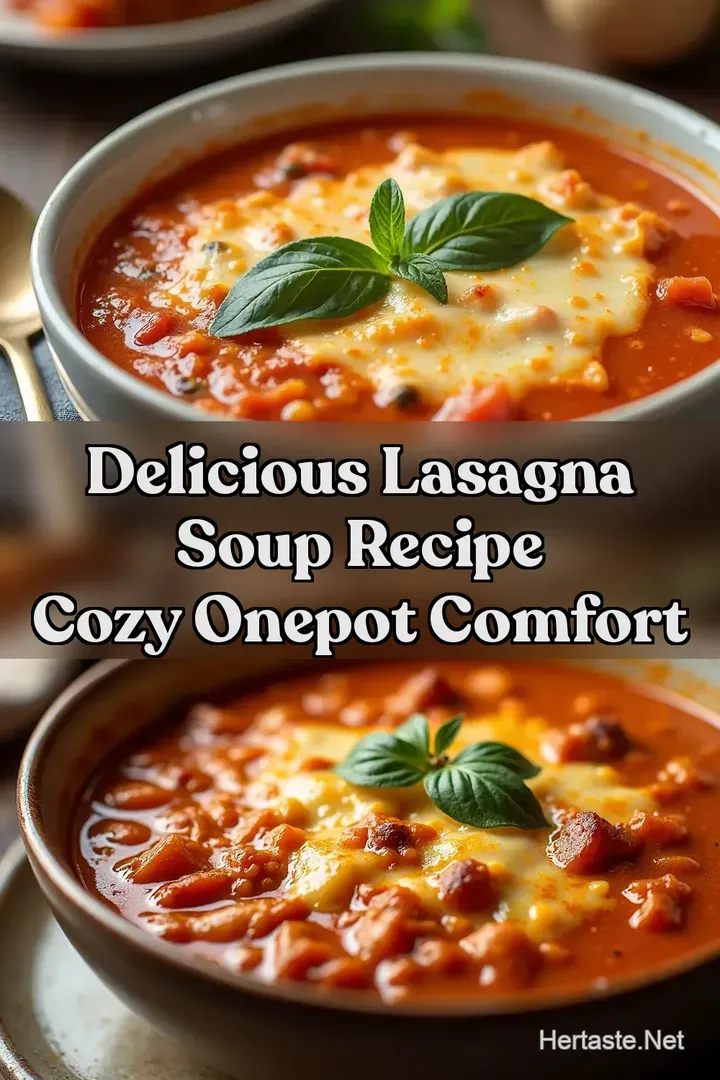 Delicious Lasagna Soup Recipe Cozy OnePot Comfort