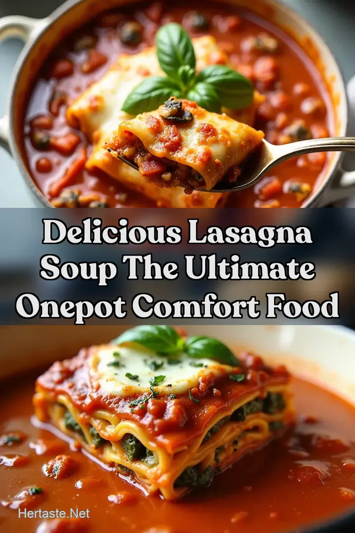 Delicious Lasagna Soup The Ultimate OnePot Comfort Food