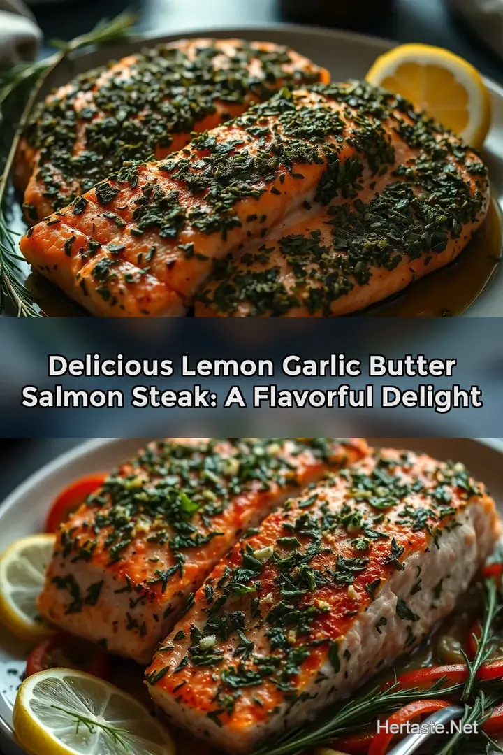 Delicious Lemon Garlic Butter Salmon Steak: A Flavorful Delight