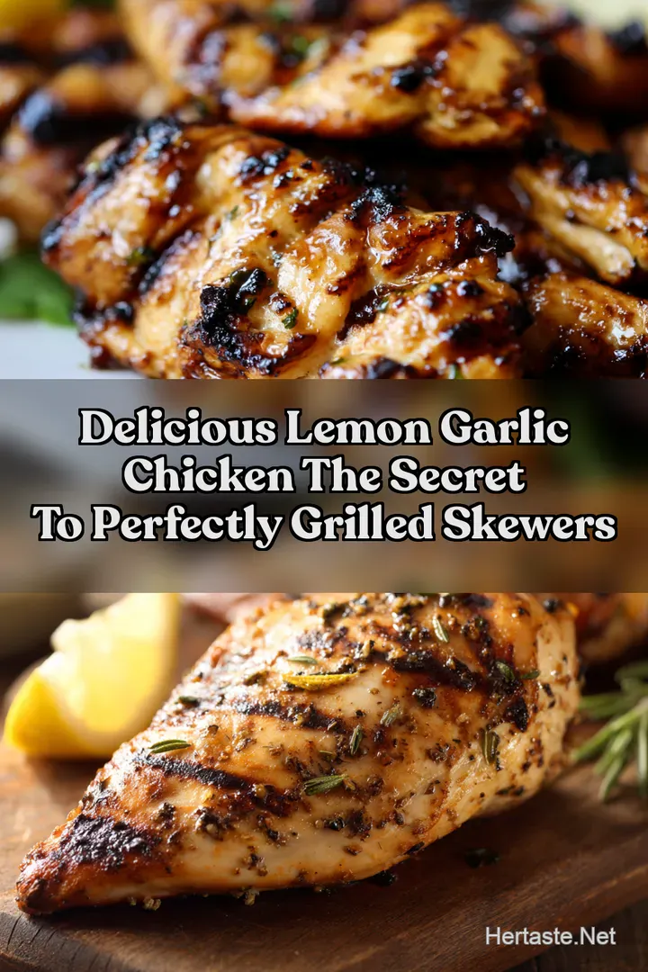 Delicious Lemon Garlic Chicken The Secret to Perfectly Grilled Skewers