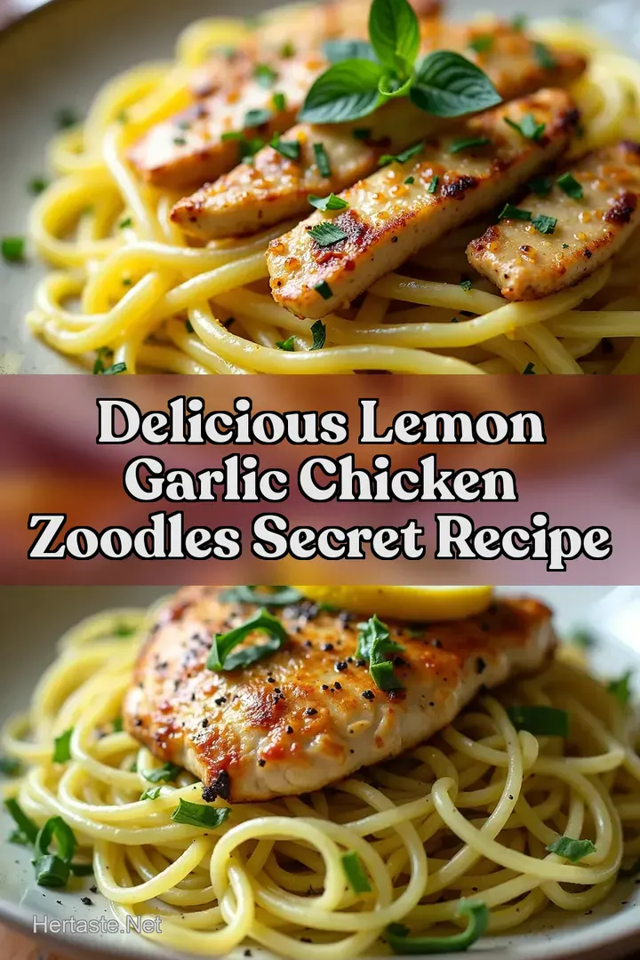 Delicious Lemon Garlic Chicken Zoodles Secret Recipe