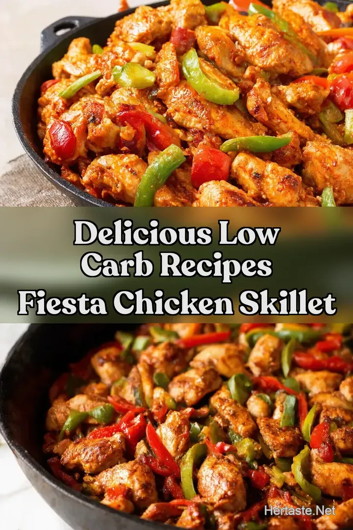 Delicious Low Carb Recipes Fiesta Chicken Skillet