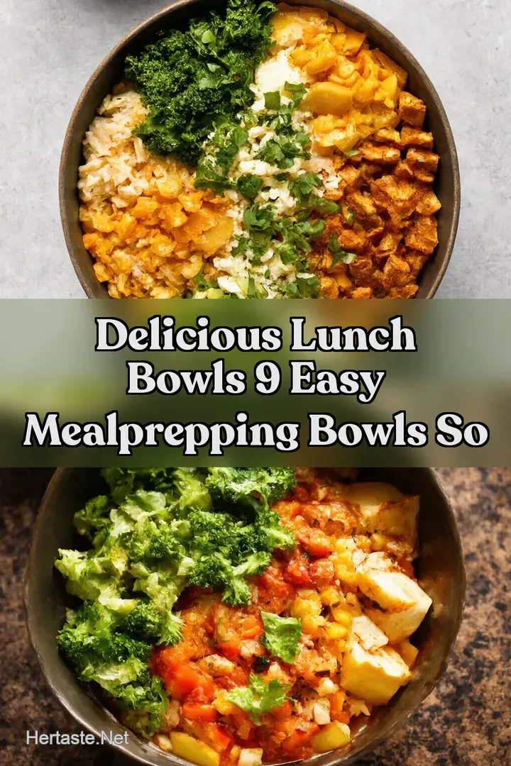 Delicious Lunch Bowls 9 Easy MealPrepping Bowls So