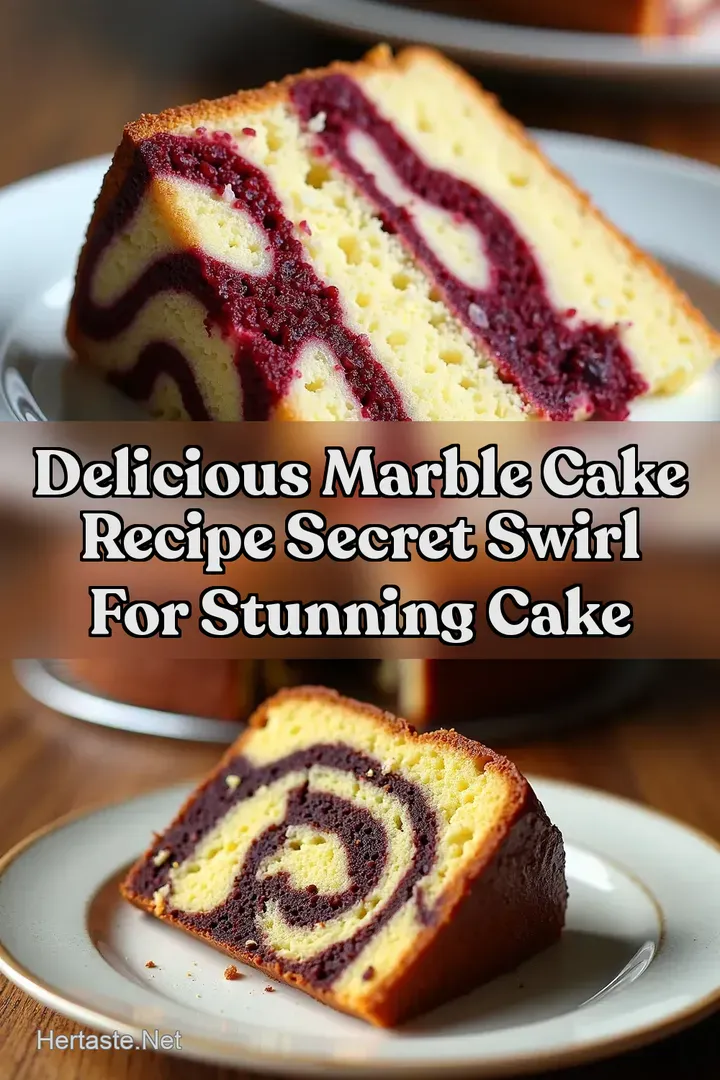 Delicious Marble Cake Recipe Secret Swirl for Stunning Cake