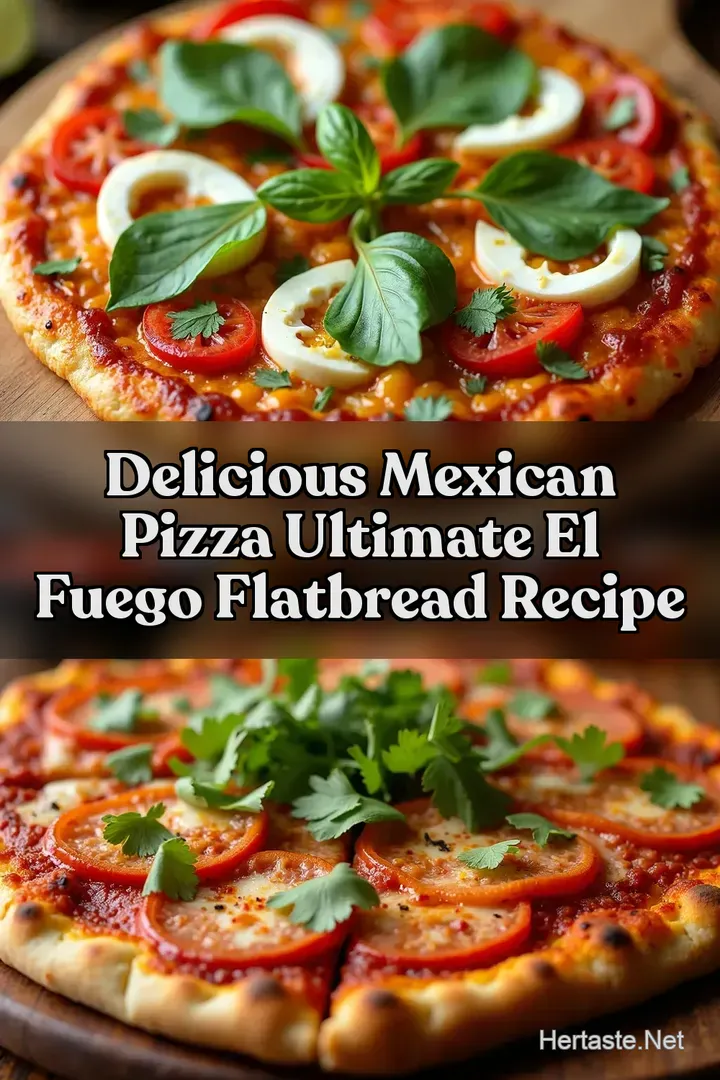 Delicious Mexican Pizza Ultimate El Fuego Flatbread Recipe