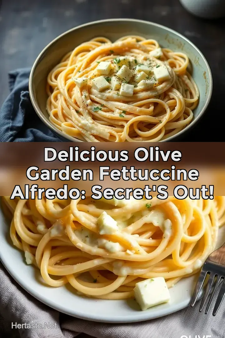 Delicious Olive Garden Fettuccine Alfredo: Secret s Out!