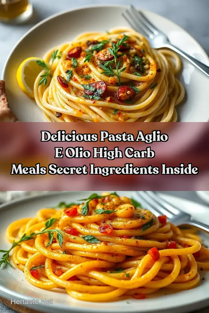 Delicious Pasta Aglio e Olio High Carb Meals Secret Ingredients Inside