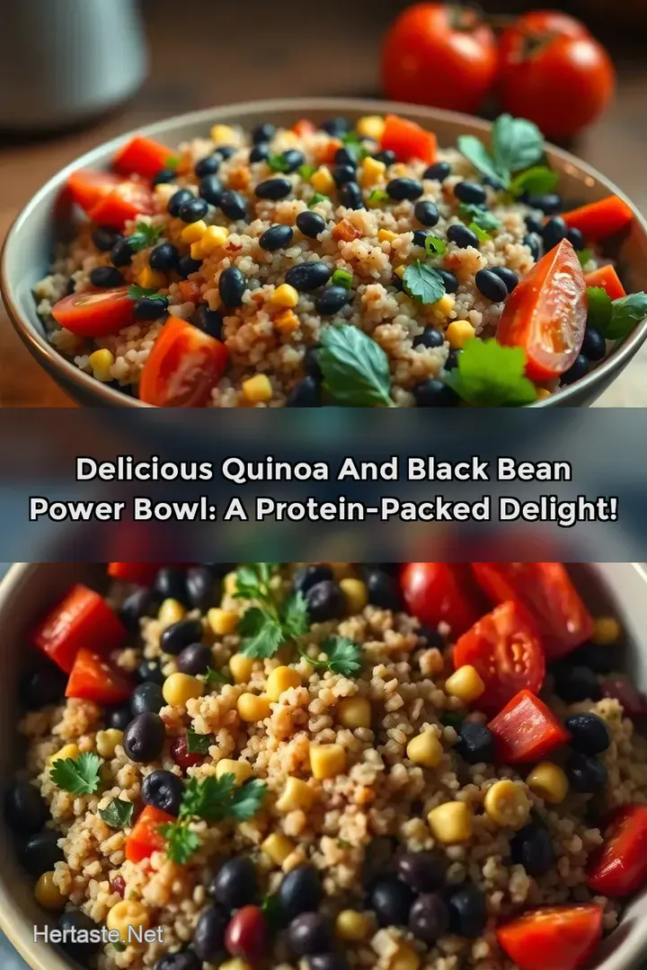 Delicious Quinoa and Black Bean Power Bowl: A Protein-Packed Delight!
