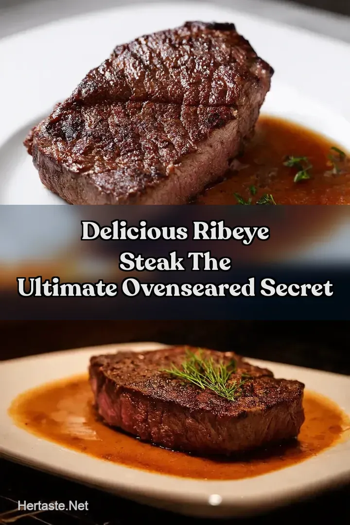 Delicious Ribeye Steak The Ultimate OvenSeared Secret