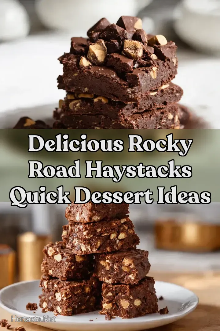 Delicious Rocky Road Haystacks Quick Dessert Ideas
