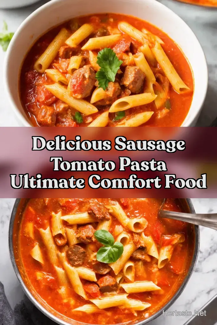 Delicious Sausage Tomato Pasta Ultimate Comfort Food