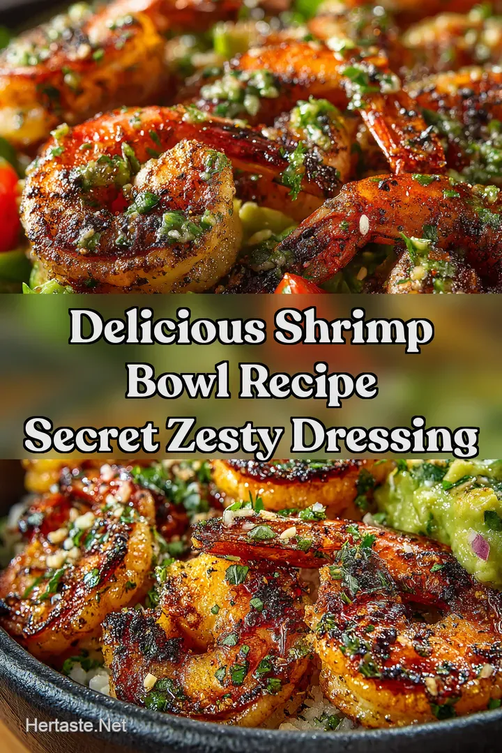 Delicious Shrimp Bowl Recipe Secret Zesty Dressing