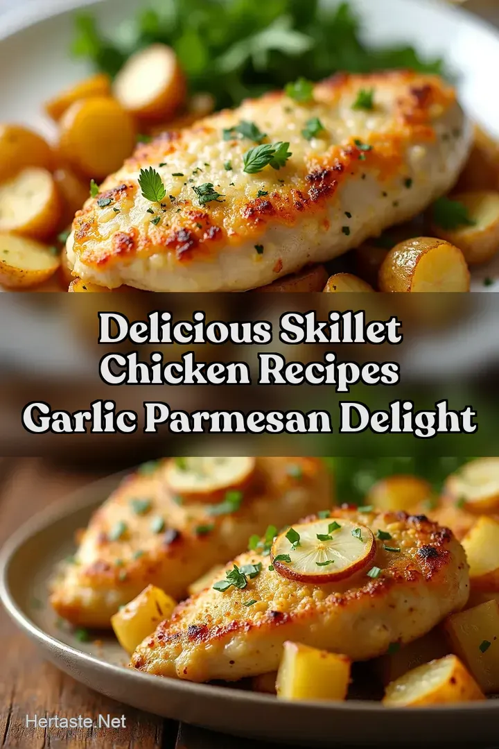 Delicious Skillet Chicken Recipes Garlic Parmesan Delight