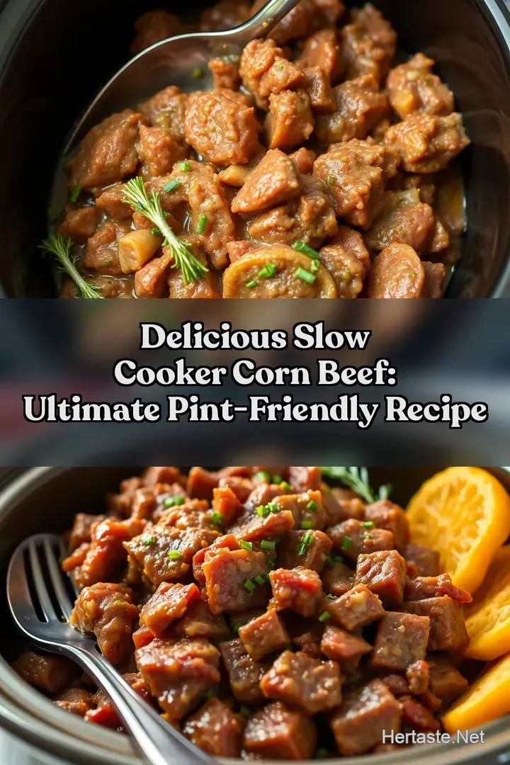 Delicious Slow Cooker Corn Beef: Ultimate Pint-Friendly Recipe : PIN FOR LATER Delicious Slow Cooker Corn Beef: Ultimate Pint-Friendly Recipe