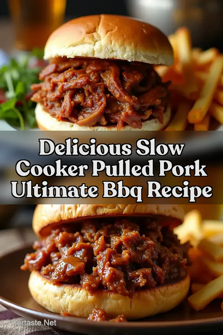 Delicious Slow Cooker Pulled Pork Ultimate BBQ Recipe
