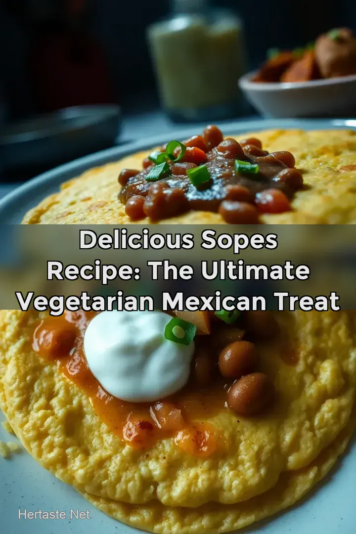 Delicious Sopes Recipe: The Ultimate Vegetarian Mexican Treat