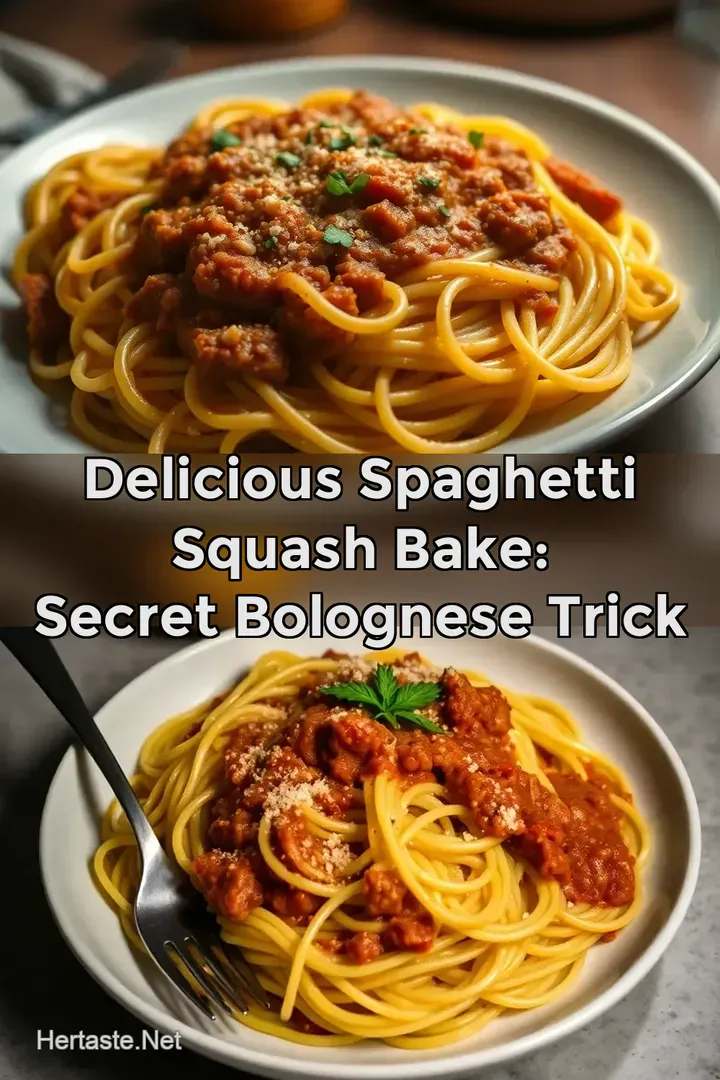Delicious Spaghetti Squash Bake: Secret Bolognese Trick