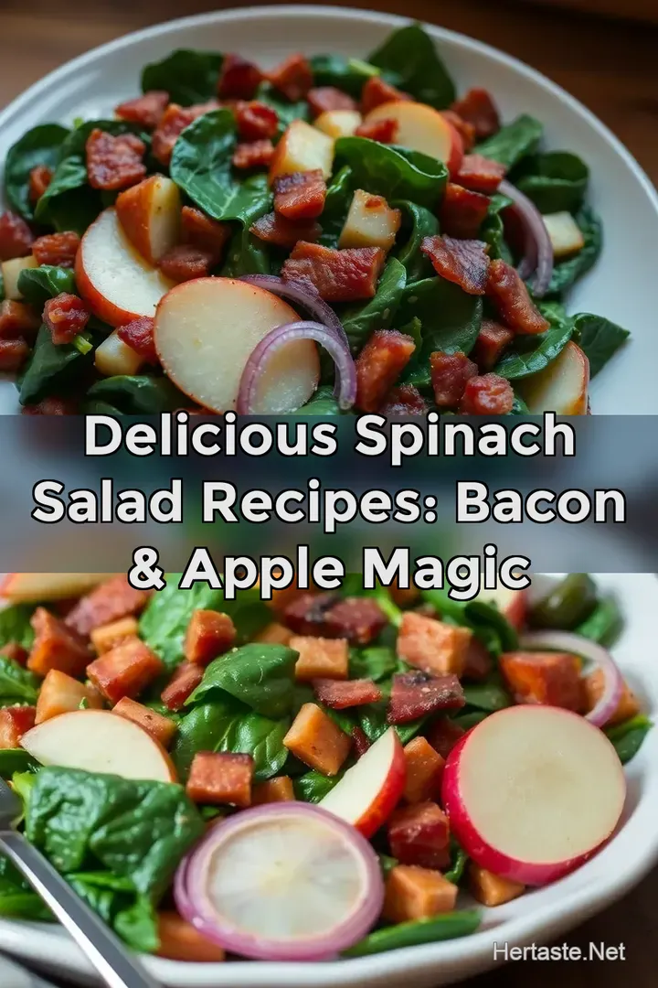 Delicious Spinach Salad Recipes: Bacon & Apple Magic
