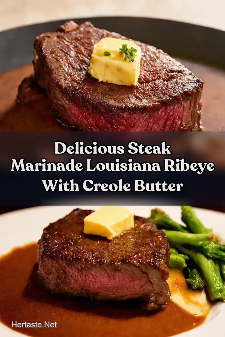 Delicious Steak Marinade Louisiana Ribeye with Creole Butter