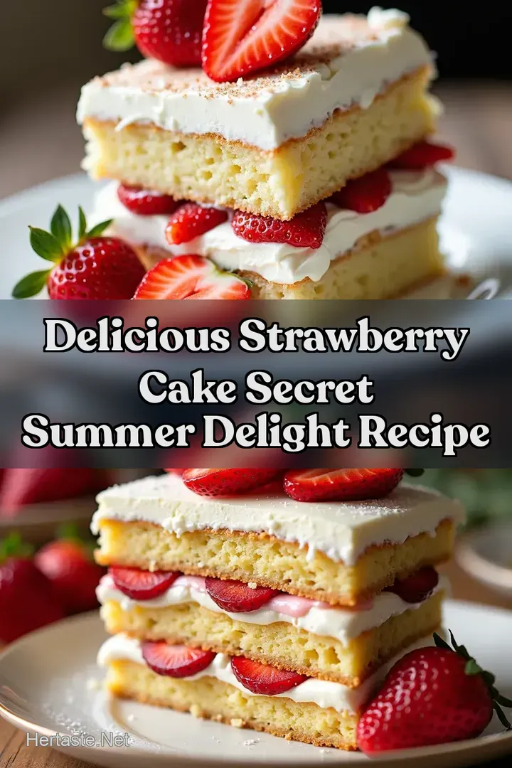 Delicious Strawberry Cake Secret Summer Delight Recipe