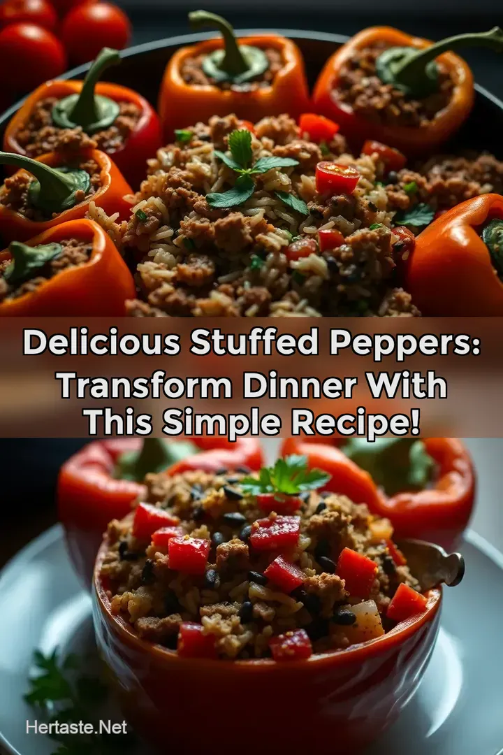 Delicious Stuffed Peppers: Transform Dinner with This Simple Recipe!