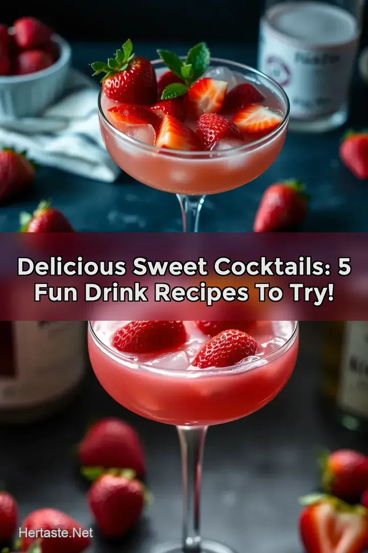Delicious Sweet Cocktails: 5 Fun Drink Recipes to Try!