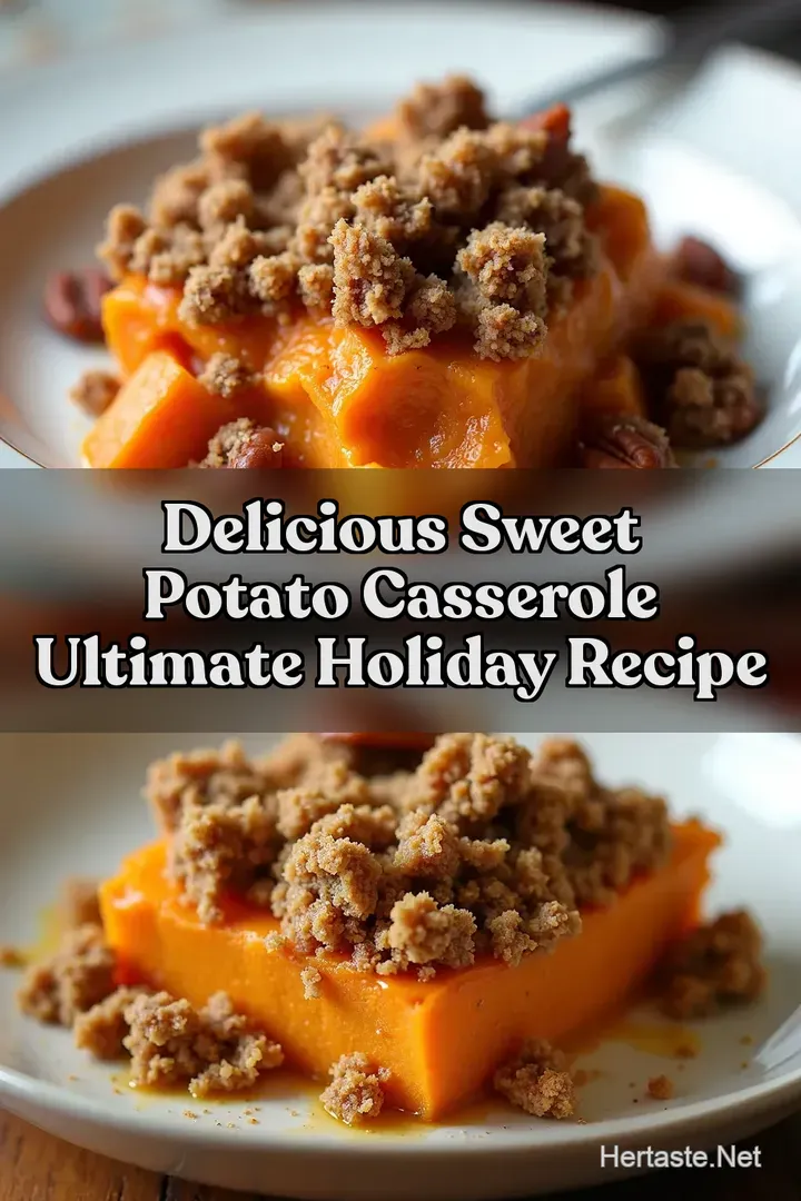 Delicious Sweet Potato Casserole Ultimate Holiday Recipe