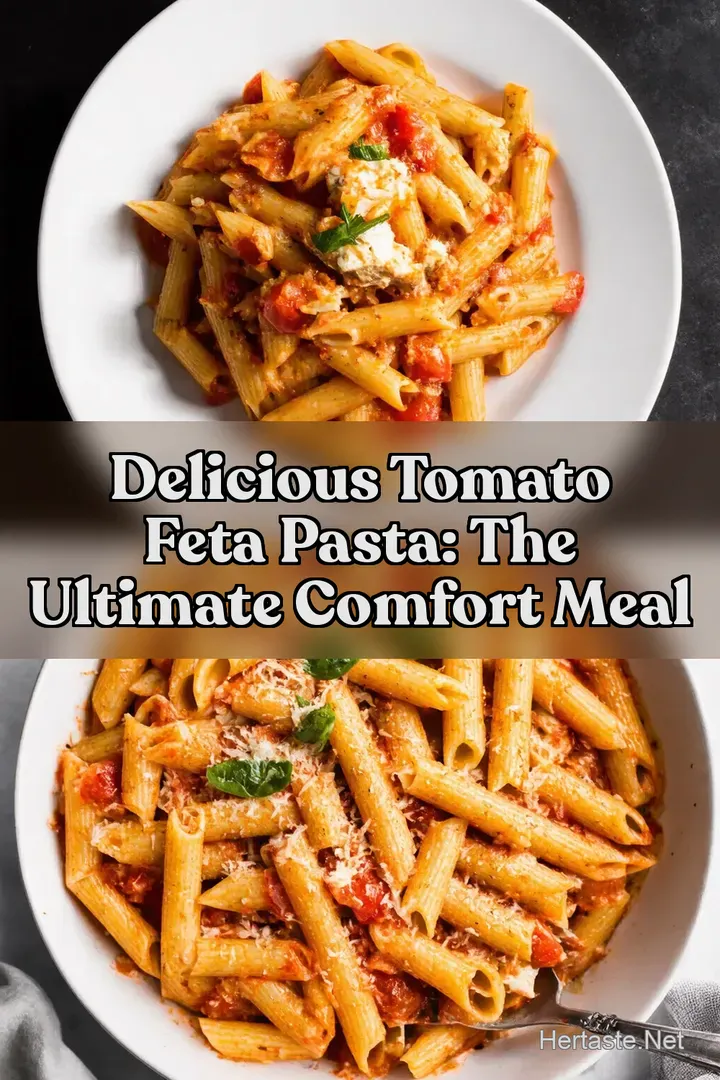 Delicious Tomato Feta Pasta: The Ultimate Comfort Meal : PIN FOR LATER Delicious Tomato Feta Pasta: The Ultimate Comfort Meal