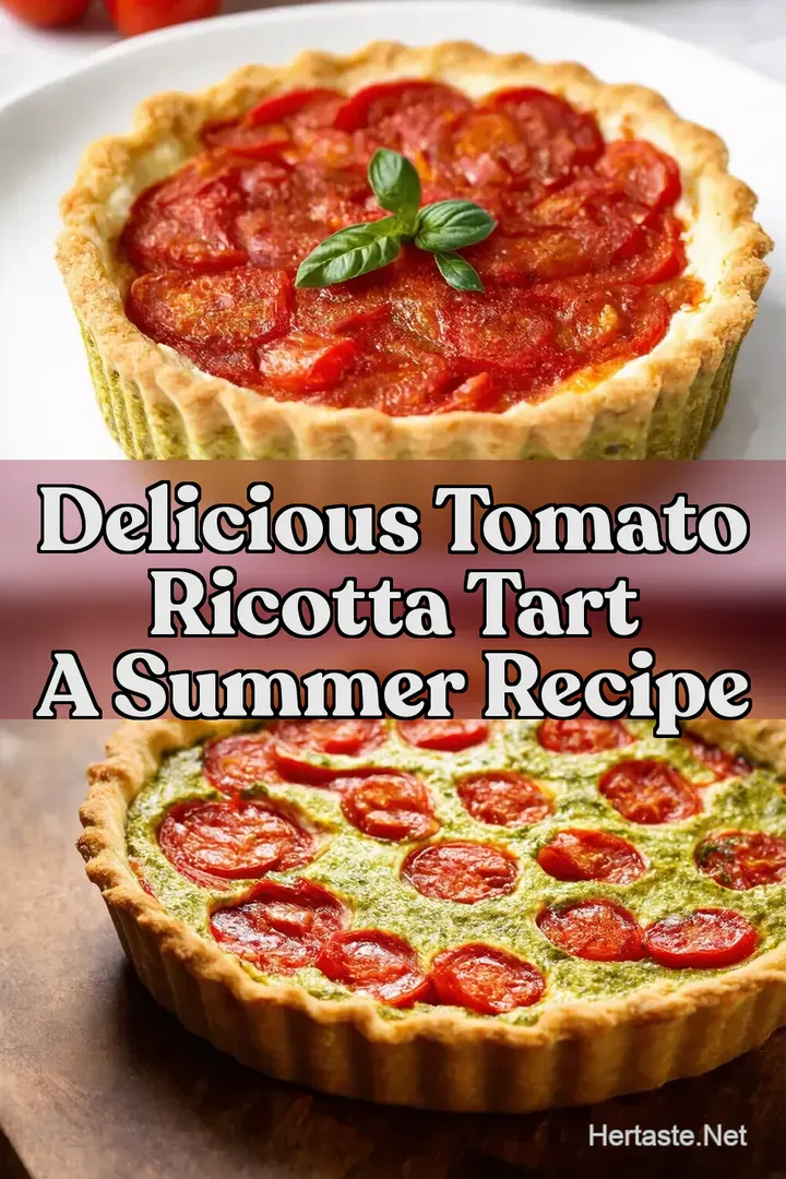 Delicious Tomato Ricotta Tart A Summer Recipe