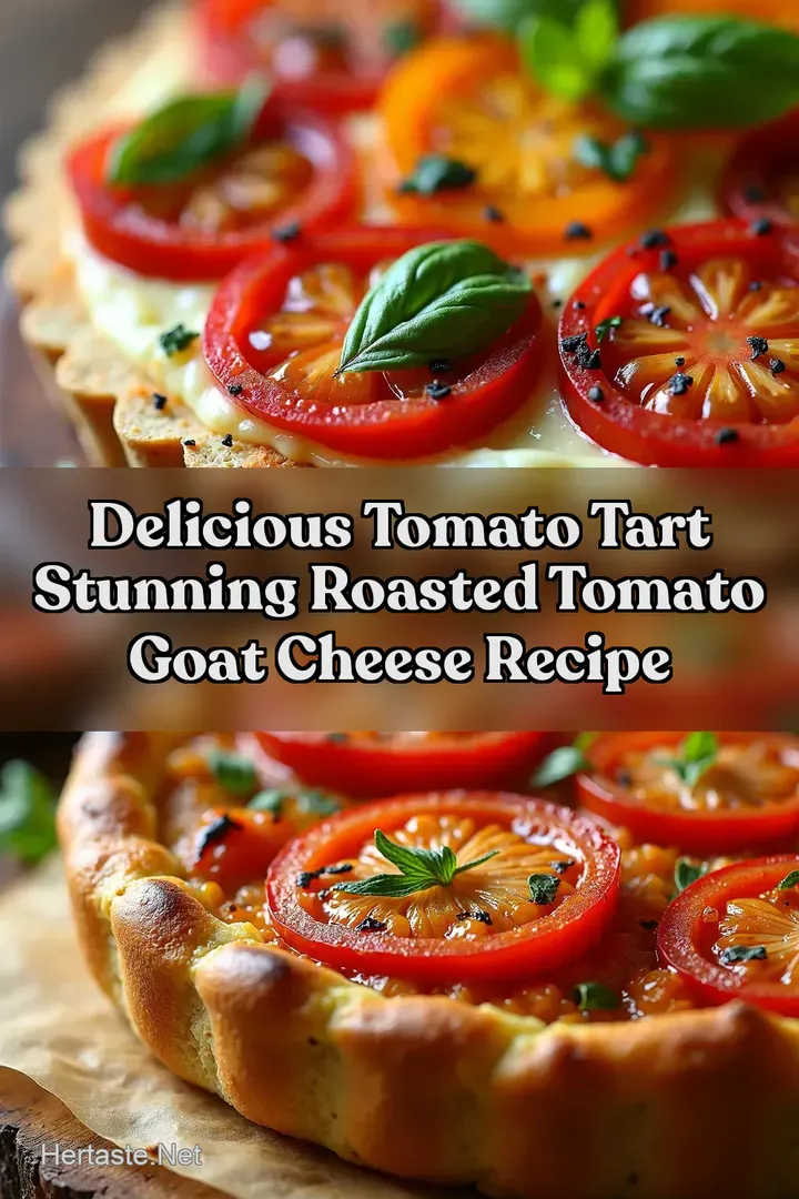 Delicious Tomato Tart Stunning Roasted Tomato Goat Cheese Recipe