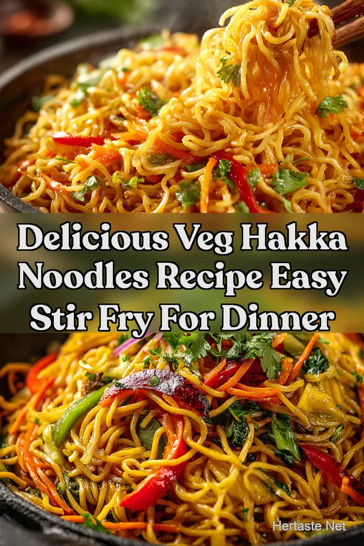 Delicious Veg Hakka Noodles Recipe Easy Stir Fry for Dinner