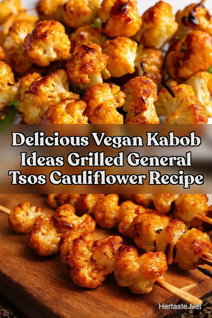 Delicious Vegan Kabob Ideas Grilled General Tsos Cauliflower Recipe