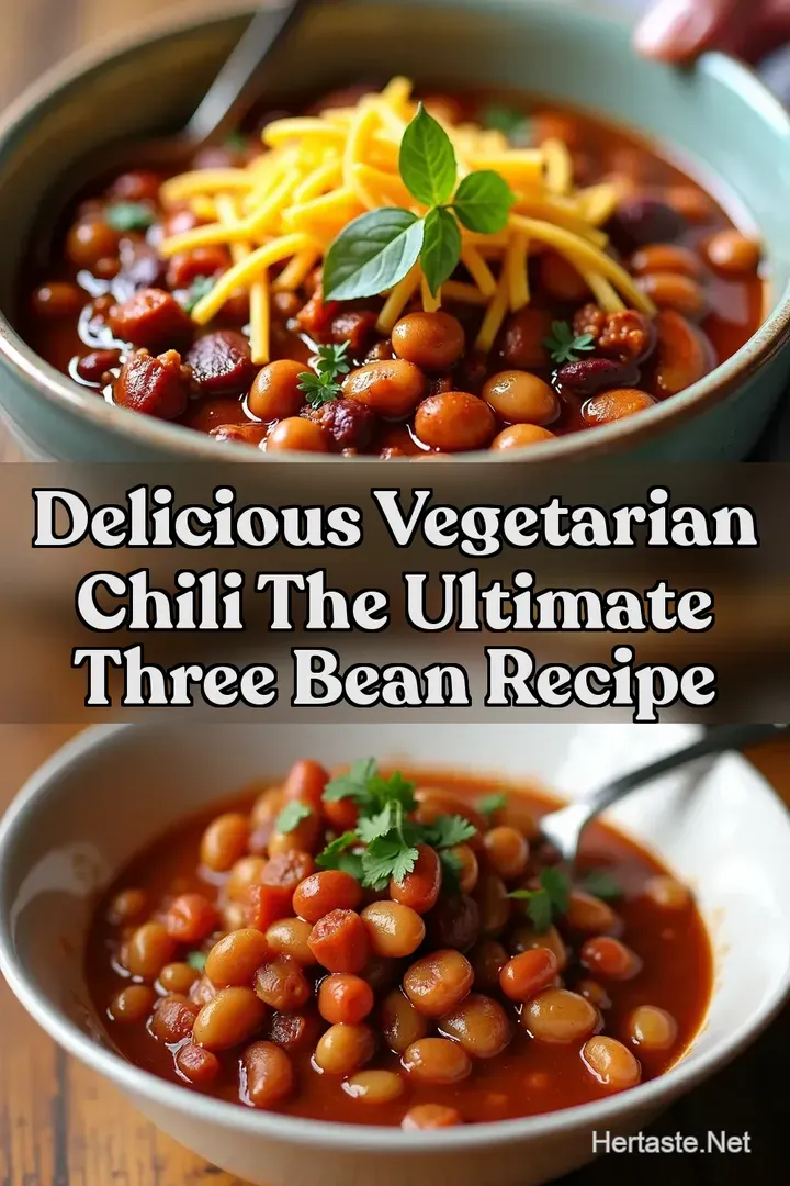 Delicious Vegetarian Chili The Ultimate Three Bean Recipe