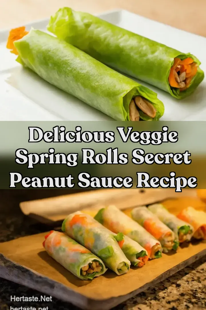 Delicious Veggie Spring Rolls Secret Peanut Sauce Recipe