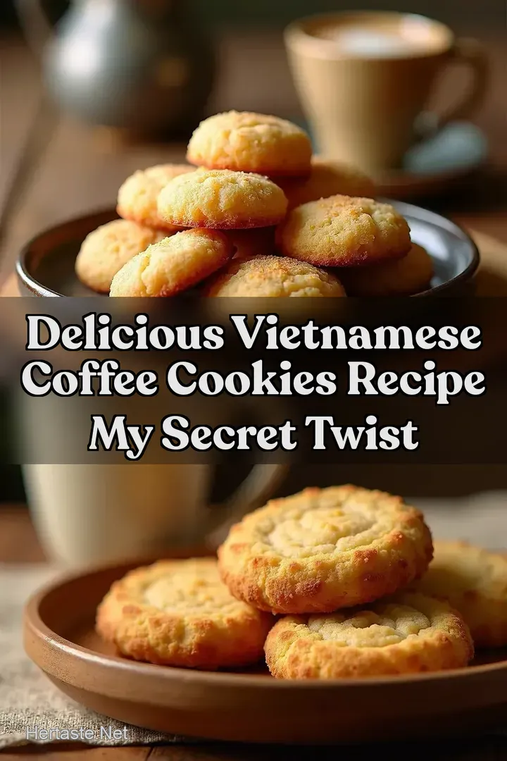 Delicious Vietnamese Coffee Cookies Recipe My Secret Twist